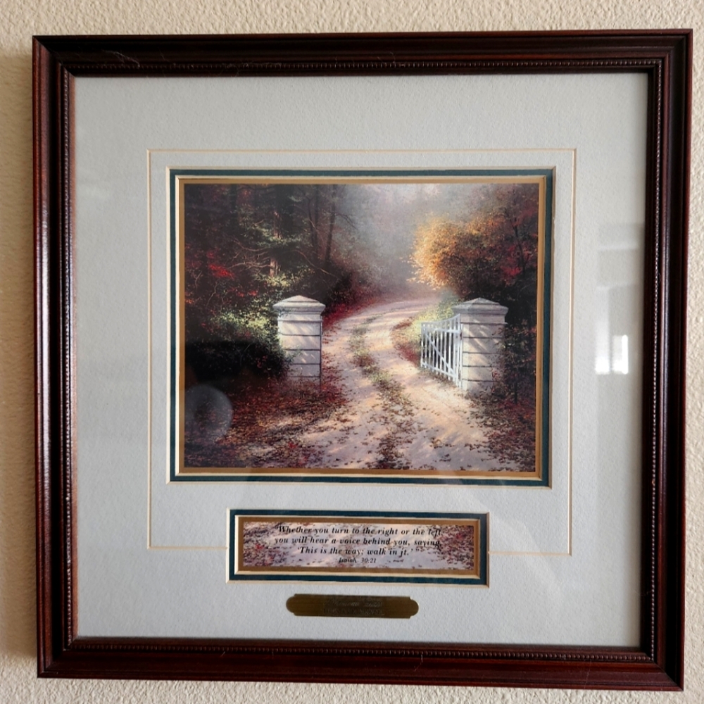 Thomas Kinkade Accent Print - Autumn Gate